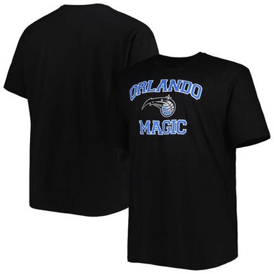 PROFILE Men's Black Orlando Magic Big & Tall Heart & Soul T-Shirt