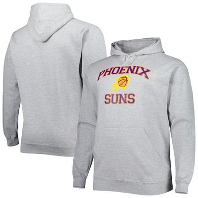 PROFILE Men's Black Phoenix Suns Big & Tall Heart & Soul Pullover Hoodie in Heather Gray