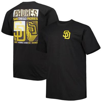 PROFILE Men's Black San Diego Padres Two-Sided T-Shirt