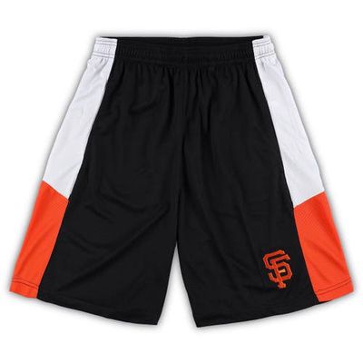 PROFILE Men's Black San Francisco Giants Big & Tall Team Shorts