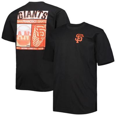 PROFILE Men's Black San Francisco Giants Two-Sided T-Shirt