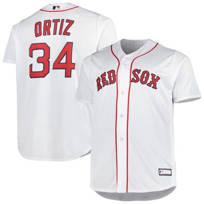 PROFILE Men's David Ortiz White Boston Red Sox Big & Tall Replica Player Jersey