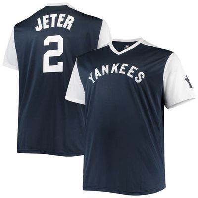 PROFILE Men's Derek Jeter Navy/White New York Yankees Cooperstown Collection Replica Player Jersey