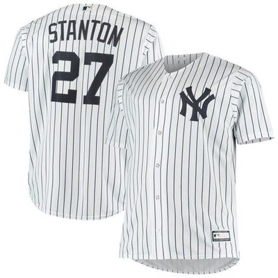 PROFILE Men's Giancarlo Stanton White New York Yankees Big & Tall Replica Player Jersey