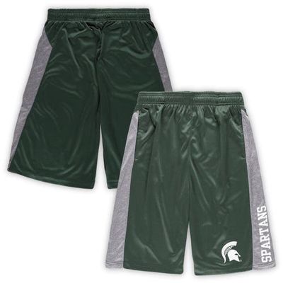 PROFILE Men's Green Michigan State Spartans Big & Tall Textured Shorts
