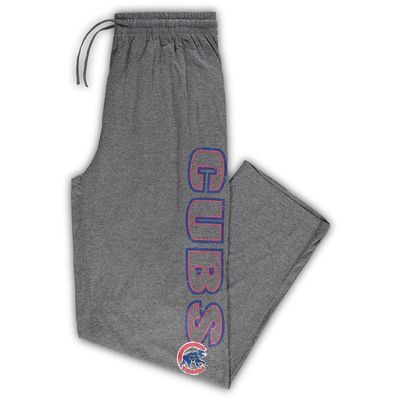 PROFILE Men's Heathered Charcoal Chicago Cubs Jersey Sleep Pants in Heather Charcoal