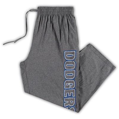 PROFILE Men's Heathered Charcoal Los Angeles Dodgers Jersey Sleep Pants in Heather Charcoal
