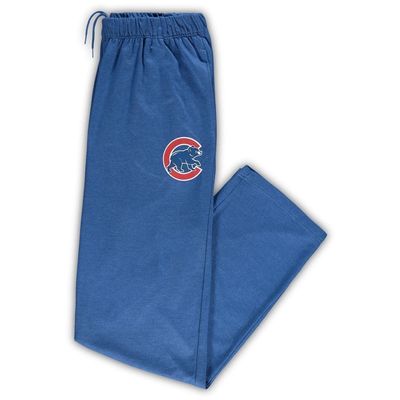 PROFILE Men's Heathered Royal Chicago Cubs Big & Tall Pajama Pants in Heather Royal