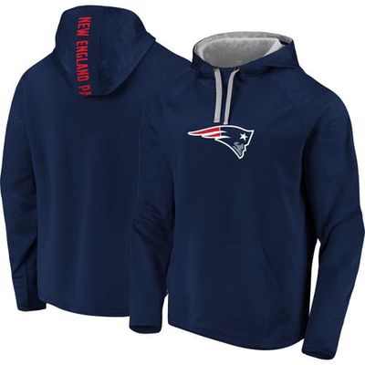 PROFILE Men's Navy New England Patriots Big & Tall Logo Pullover Hoodie