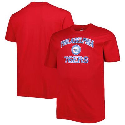 PROFILE Men's Red Philadelphia 76ers Big & Tall Heart & Soul T-Shirt