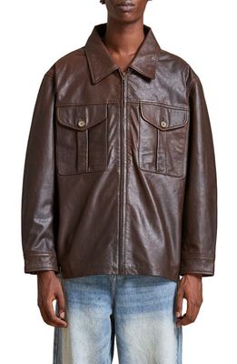 Profound Leather Jacket in Brown