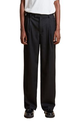 Profound Pleated Trousers in Black