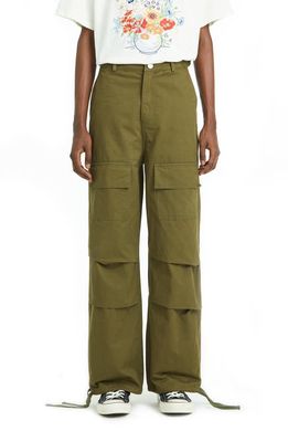 Profound Twill Cargo Pants in Olive