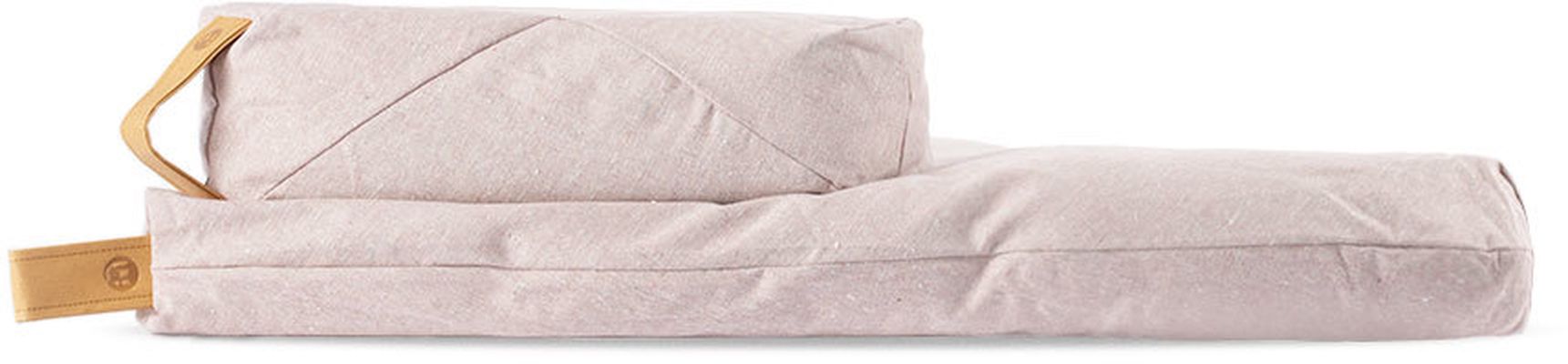 project full Pink Natural Canvas Meditation Cushion Set