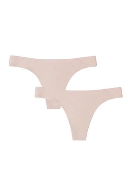 Proof 2-Pack Period & Leak Resistant Everyday Super Light Absorbency Thongs in Sand/Sand