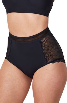 Proof Period & Leak Proof Lace Moderate Absorbency Briefs in Black