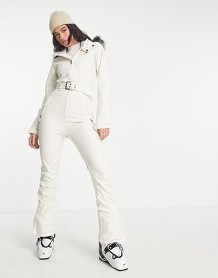 Protest Glamour ski suit in white