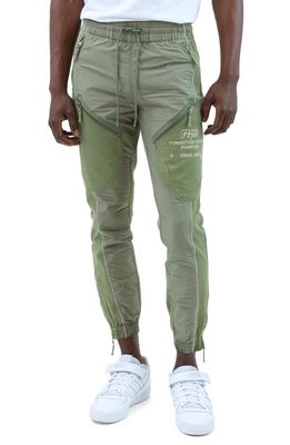 PRPS Bear Cub Cotton Joggers in Army Green