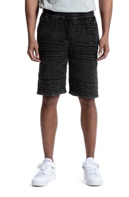 PRPS Lilith Print Cotton Shorts in Black