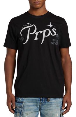 PRPS Mole Short Sleeve Cotton Graphic T-Shirt in Black