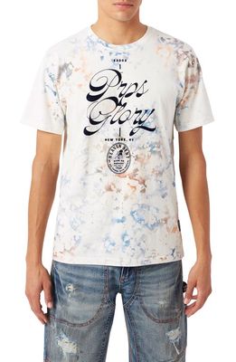 PRPS Sea Breeze Cotton Graphic T-Shirt in Blue Opal