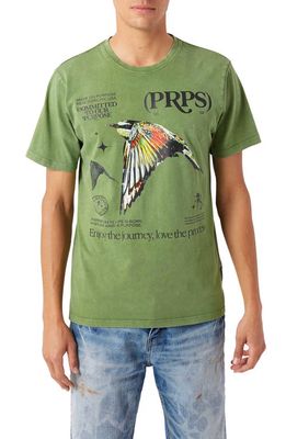 PRPS Species Graphic T-Shirt in Lime Green