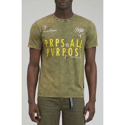 PRPS Starved Rock Graphic T-Shirt in Army Green 