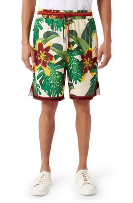PRPS Sub Floral Mesh Basketball Shorts in Greener Pastures