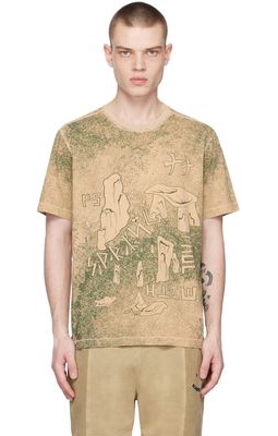 PS by Paul Smith Beige Standing Stones T-Shirt