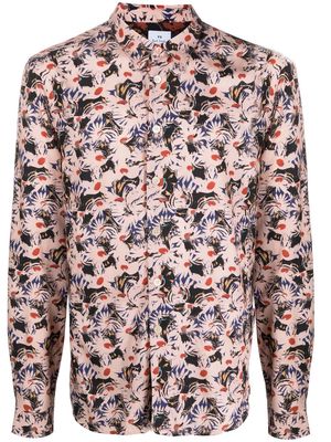 PS Paul Smith all-over floral-print shirt - Pink