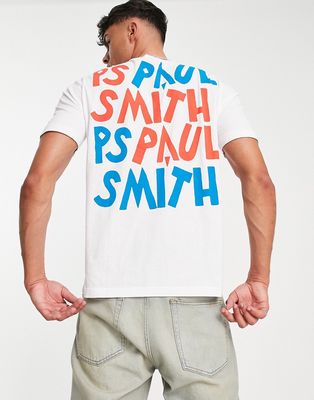 PS Paul Smith back print logo t-shirt in white