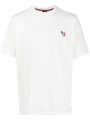 PS Paul Smith Broad Stripe Zebra logo T-shirt - White