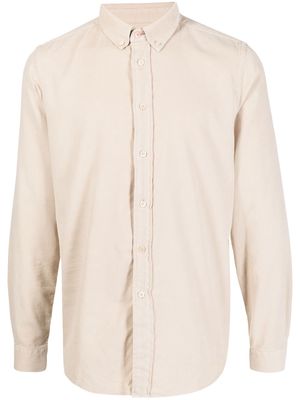 PS Paul Smith button-down corduroy shirt - Neutrals