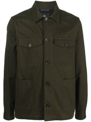 PS Paul Smith button-down military jacket - Green