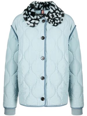 PS Paul Smith button-down quilted jacket - Blue