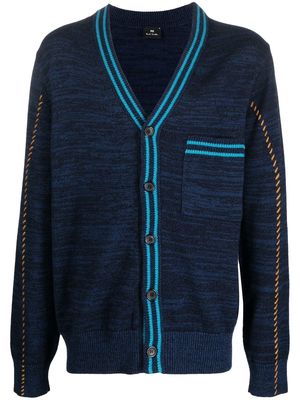 PS Paul Smith button-up knitted cardigan - Blue