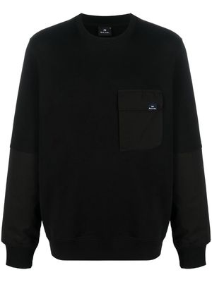 PS Paul Smith cargo-pocket crew-neck sweatshirt - Black