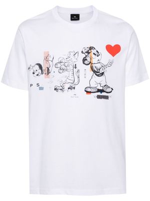 PS Paul Smith cartoon-print T-shirt - White