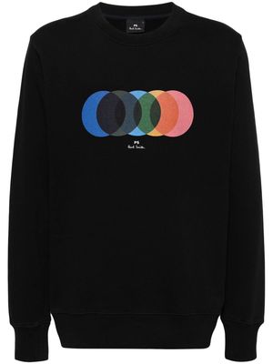 PS Paul Smith Circles-print sweatshirt - Black