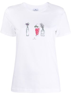 PS Paul Smith Cocktail graphic T-shirt - White
