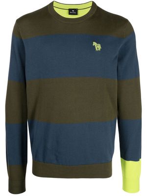 PS Paul Smith colour-block cotton jumper - Green