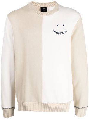 PS Paul Smith colour-block cotton sweatshirt - White