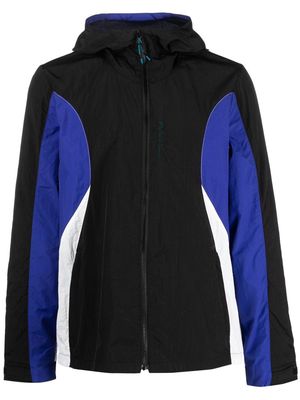 PS Paul Smith colour-block hooded packable jacket - Blue