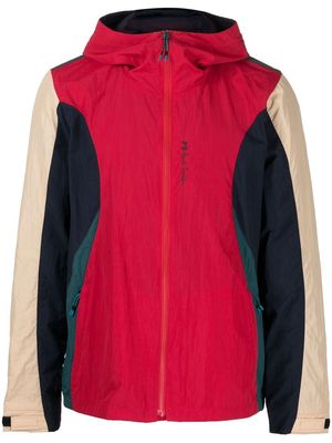 PS Paul Smith colour-block hooded packable jacket - Red
