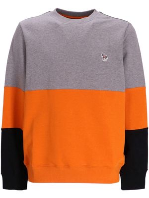 PS Paul Smith colour-block striped sweatshirt - Grey
