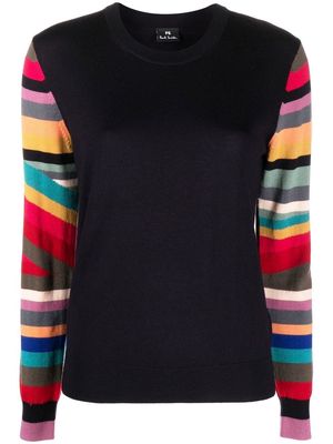 PS Paul Smith colour-block wool sweater - Blue