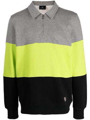 PS Paul Smith colour-block zipped jumper - Black