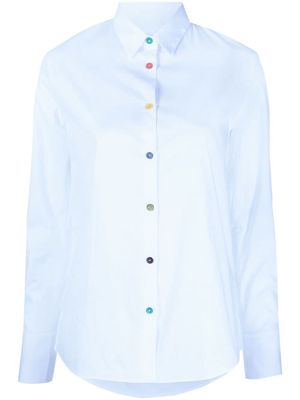 PS Paul Smith contrast-button shirt - Blue