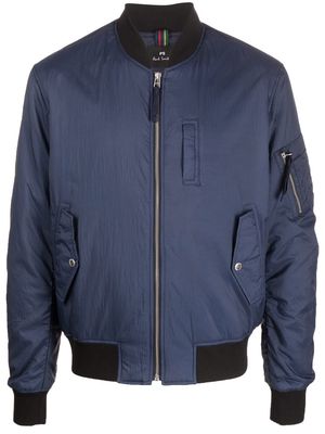 PS Paul Smith contrast-panel bomber jacket - Blue