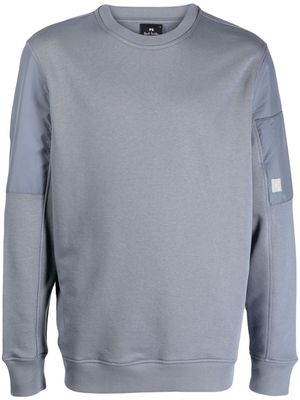 PS Paul Smith contrast-panel organic-cotton sweatshirt - Blue